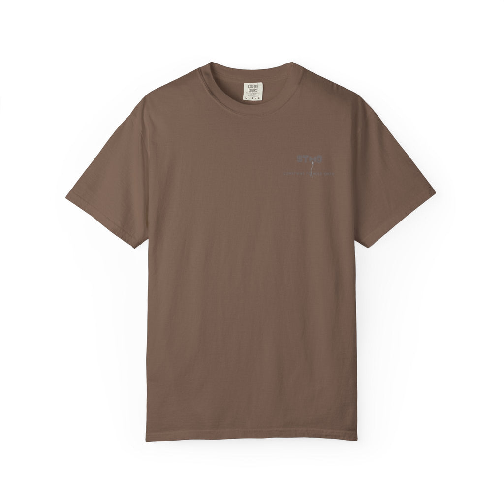 Lagoon Blue unisex Reach Tee heavyweight cotton t-shirt, front view