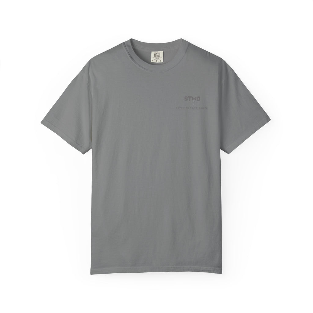 Bay blue unisex Reach Tee heavyweight cotton t-shirt, front view