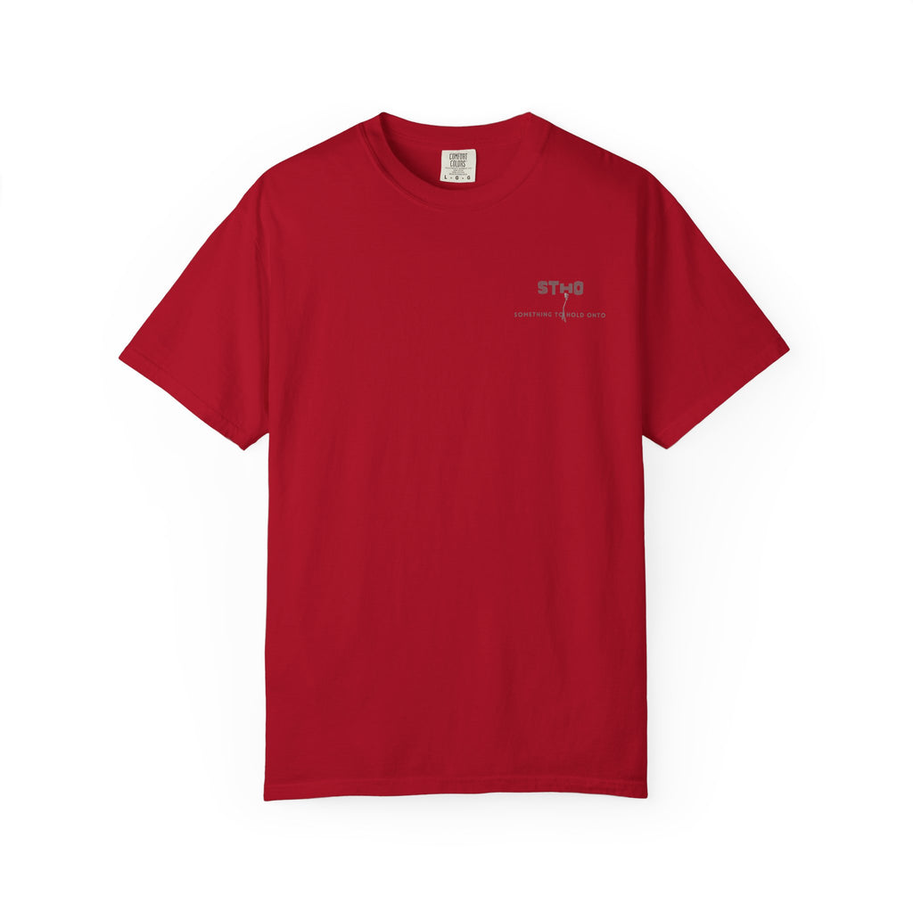 Pepper grey unisex Reach Tee heavyweight cotton t-shirt, front view